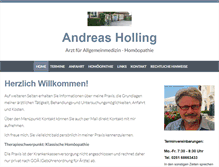 Tablet Screenshot of praxisholling.de